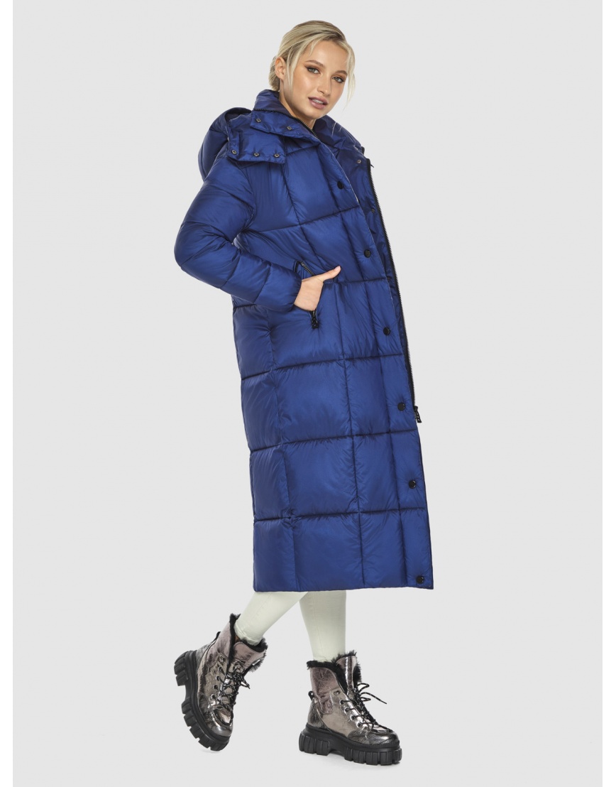 Стильная синяя куртка зимняя подростковая 60052