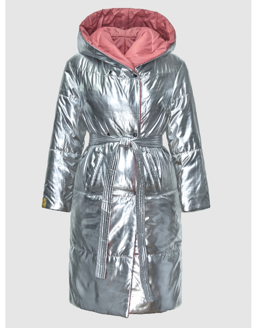 50 (L) – последний размер – двусторонняя зимняя куртка серая женская Doratti 200369 фото 1