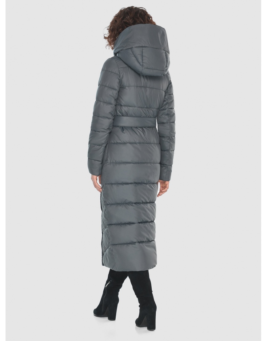 Модная серая подростковая зимняя куртка M6471