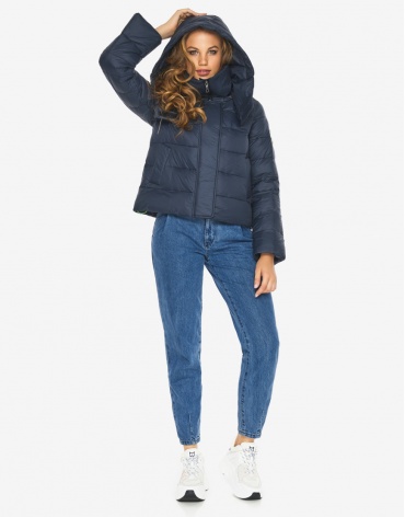 Куртка Youth темно-синяя трендовая женская модель 21470 фото 1