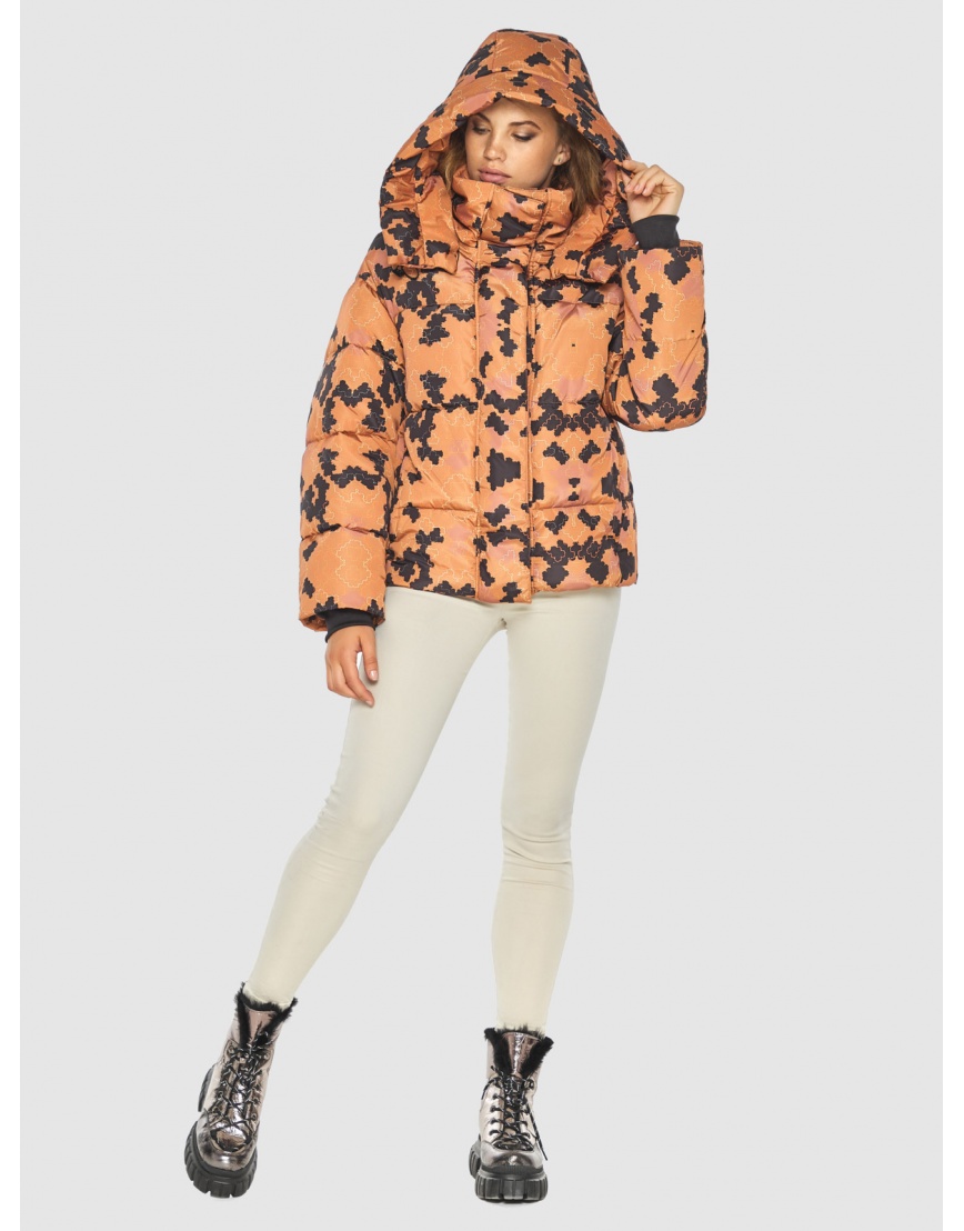 Осенняя куртка с рисунком женская фирменная 60085 фото 1