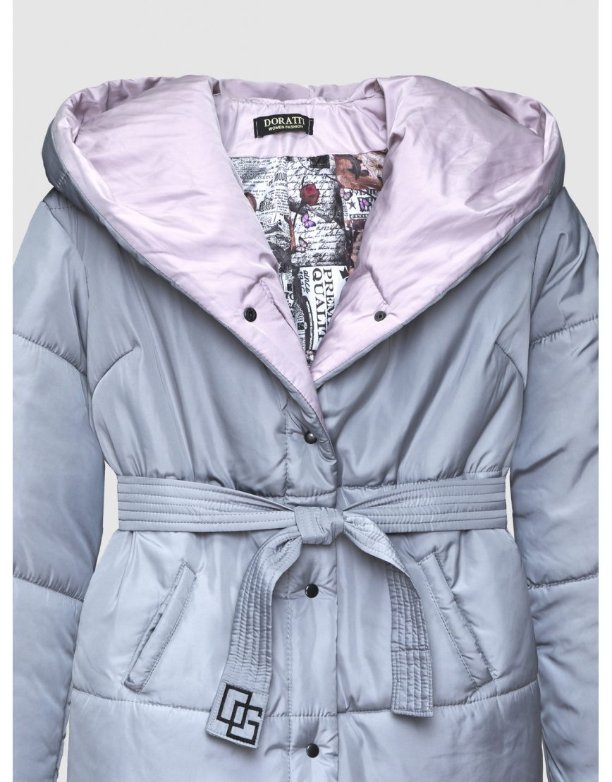 50 (L) – последний размер – зимняя куртка Doratti серая на кнопках 200372 фото 4